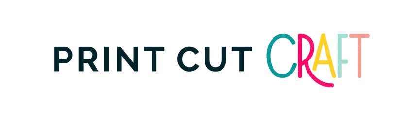 print cut craft footer logo