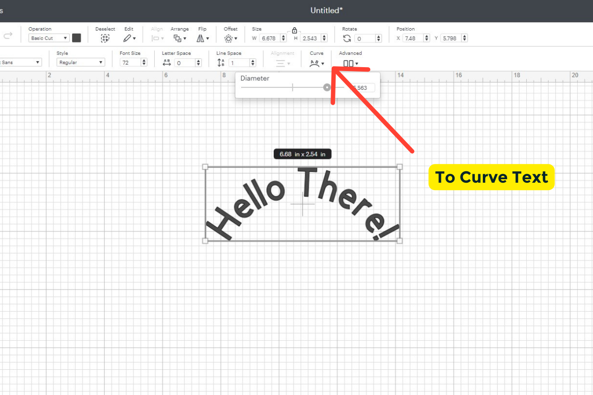 How to curve text. 