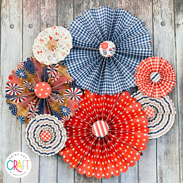 Paper Fans for Easy Summer Living with Cricut - PMQ For Two