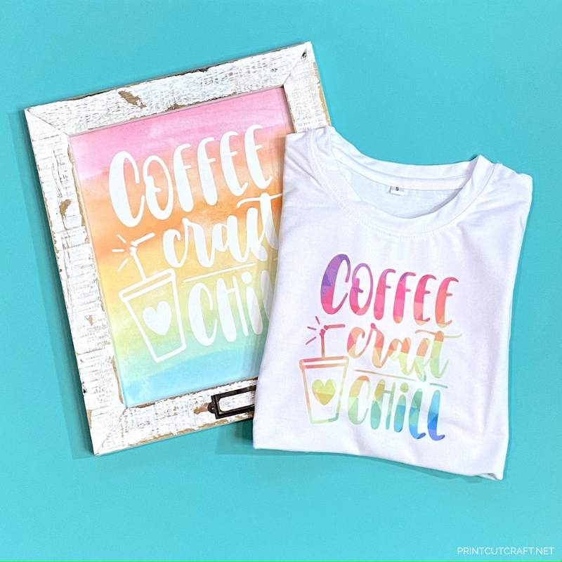 coffee craft chill sign and coffee craft chill shirt