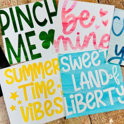 Monthly Mini Signs - Print Cut Craft