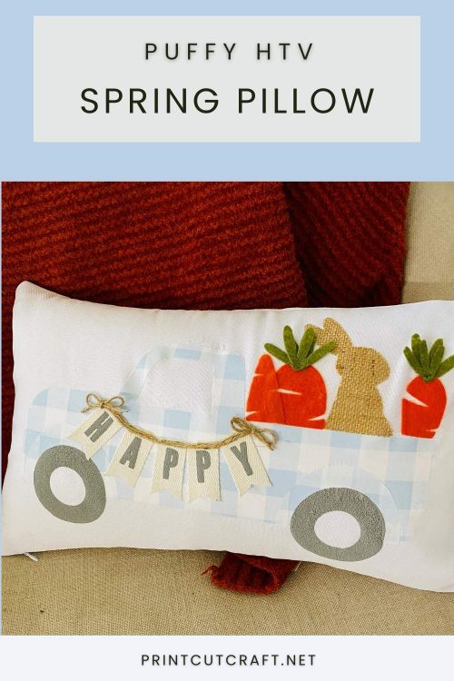 pillow with truck image